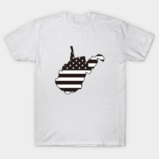 Black and White Flag West Virginia T-Shirt